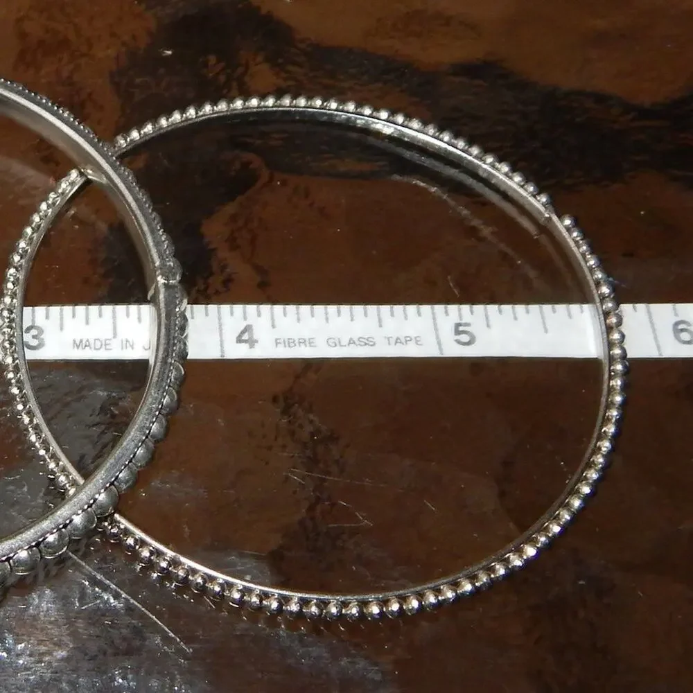 Steam Punk Earrings/ Ball Bearing Bangles - Picture 12 of 12